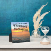INSPIRIEREND JEREMIAH 29:11 SUNRISE FOTOPLATTE (InSitu)