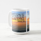 INSPIRIEREND JEREMIAH 29:11 SUNRISE KAFFEETASSE (Vorderseite Links)