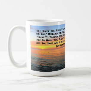 INSPIRIEREND JEREMIAH 29:11 SUNRISE KAFFEETASSE
