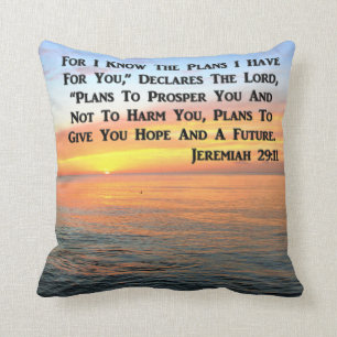INSPIRIEREND JEREMIAH 29:11 SUNRISE KISSEN