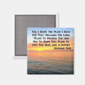 INSPIRIEREND JEREMIAH 29:11 SUNRISE MAGNET (Vorderseite/Rückseite)