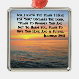 INSPIRIEREND JEREMIAH 29:11 SUNRISE ORNAMENT AUS METALL