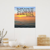 INSPIRIEREND JEREMIAH 29:11 SUNRISE POSTER (Küche)