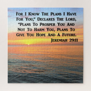 INSPIRIEREND JEREMIAH 29:11 SUNRISE PUZZLE