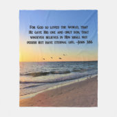 INSPIRIEREND JOHN 3:16 FLEECE BLANKET (Vorderseite)