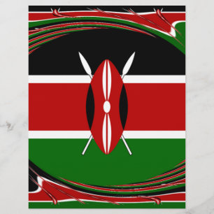 Inspirierend kenianische Republik Flaggen-Design