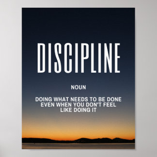 Inspirierend Kostenvoranschlag für Disziplin Poster