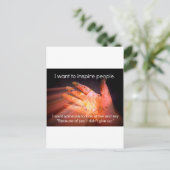 Inspirierend Kostenvoranschlag Postkarte (Stehend Vorderseite)