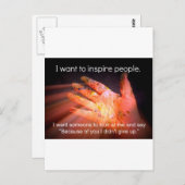 Inspirierend Kostenvoranschlag Postkarte (Vorne/Hinten)