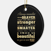 Inspirierend Kunst - Dr. Quote Keramik Ornament (Links)