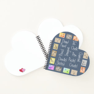 Inspirierend Kunstwörter Antike Zeichnungen Herzkl Notizblock