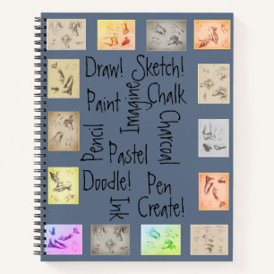 Inspirierend Kunstwörter Antike Zeichnungen Notizblock