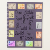 Inspirierend Kunstwörter Antike Zeichnungen Planer (Vorderseite)