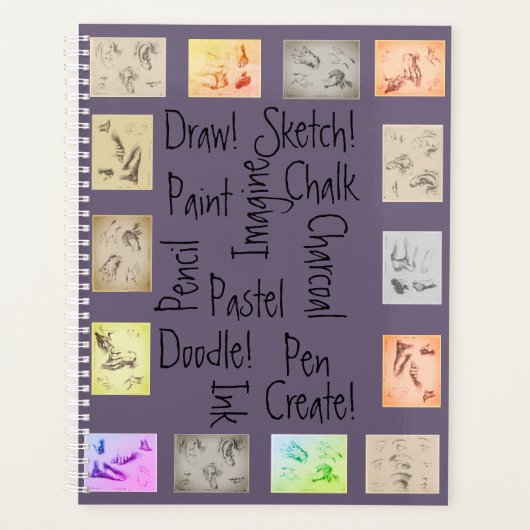 Inspirierend Kunstwörter Antike Zeichnungen Planer (Vorderseite)