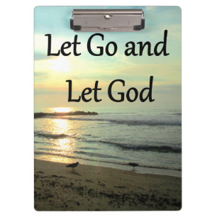 INSPIRIEREND LASS GO UND LASSEND GOD-FOTO KLEMMBRETT