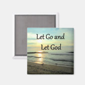 INSPIRIEREND LASS GO UND LASSEND GOD-FOTO MAGNET (Vorderseite/Rückseite)