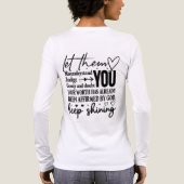 Inspirierend Lass Sie Tri-Blend Shirt (Rückseite)
