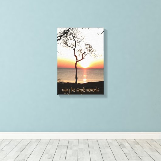 Inspirierend Lebenskostenansatz - Sonnenaufgang Leinwanddruck (Insitu (Holzboden))