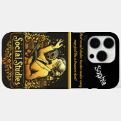 Inspirierend Lehrer, der Sozialstudien vorstellt Case-Mate iPhone Hülle (Rückseite (Horizontal))