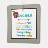 Inspirierend Lehrerin Weihnachtsbaum Ornament (Links)