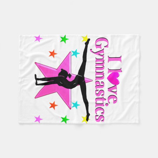 INSPIRIEREND LIEBE GYMNASTICS-DESIGN FLEECEDECKE (Vorderseite (Horizontal))