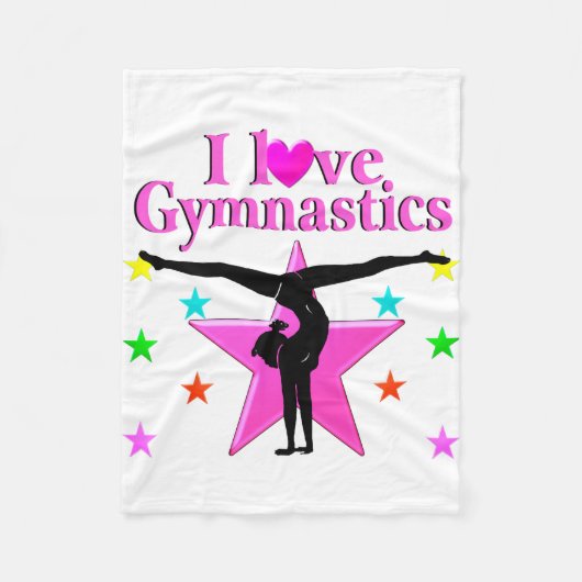 INSPIRIEREND LIEBE GYMNASTICS-DESIGN FLEECEDECKE (Vorderseite)