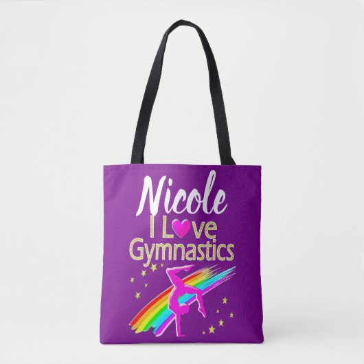 INSPIRIEREND LIEBE GYMNASTICS-DESIGN TASCHE (Vorderseite)