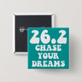 Inspirierend Marathon Button (Vorne & Hinten)