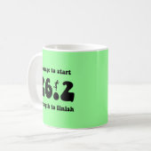 Inspirierend Marathon Kaffeetasse (Vorderseite Links)