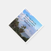 INSPIRIEREND MATTHEW 11:28 SCRIPTURE-DESIGN SERVIETTE (Ecke)