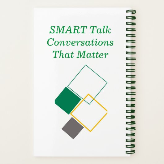 "Inspirierend Menschen-Notebook" Notizblock (Rückseite)