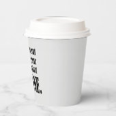 Inspirierend modernes Schwarzweiß-Grau-Papier-Bech Pappbecher (Links)