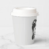 Inspirierend modernes Schwarzweiß-Grau-Papier-Bech Pappbecher (Rechts)