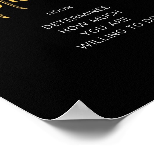 Inspirierend Motivation Poster (Ecke)