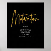 Inspirierend Motivation Poster (Vorne)