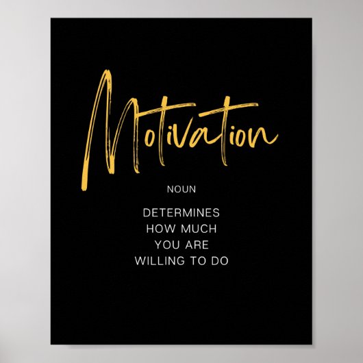Inspirierend Motivation Poster (Vorne)