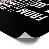 Inspirierend Motivation: Schwarzes Poster mit fein (Ecke)