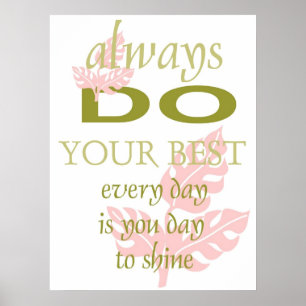 Inspirierend Motivations-Plakat Poster