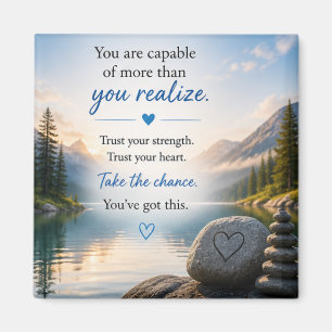 Inspirierend Motivierend  Magnet