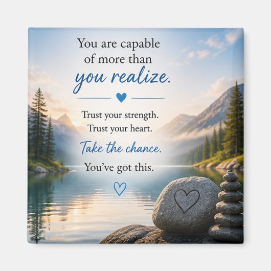 Inspirierend Motivierend Magnet (Vorne)