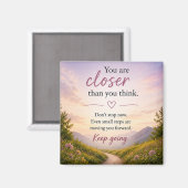 Inspirierend Motivierend  Magnet (Vorderseite/Rückseite)