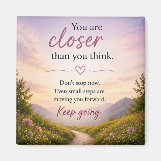 Inspirierend Motivierend  Magnet (Vorne)