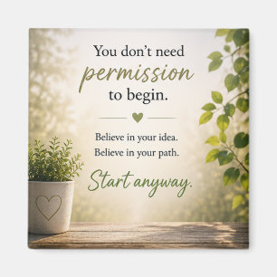 Inspirierend Motivierend  Magnet