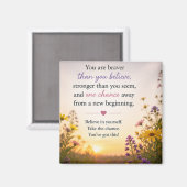 Inspirierend Motivierend Magnet (Vorderseite/Rückseite)