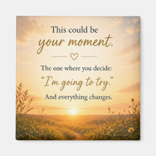 Inspirierend Motivierend  Magnet