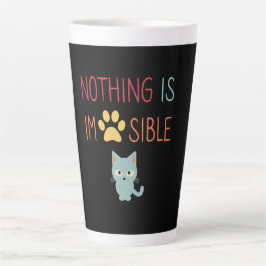 Inspirierend motivierend niedliche Katze Milchtasse