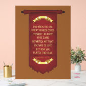 Inspirierend motivierend Vers Acrylschild (Hochzeit)