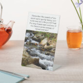 Inspirierend Motivierend Wasserfallwald Sockelschild (In SItu)