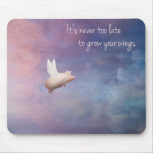 Inspirierend Mousepadfliegen Schwein Mousepad