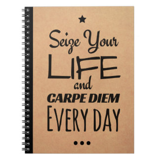 Inspirierend Notizbuch für Motivation: Carpe Diem! Notizblock
